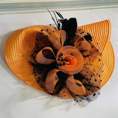 Vista 7 de L'ouve Tocado vintage para niñas, sombreros de fiesta de té para mujer, sombrero de pastillero de los años 20 y 50