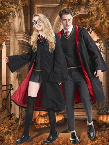 Vista 4 de Laahoem Chaleco unisex para disfraz de cosplay para hombre y mujer, chaleco de otoño e invierno, uniforme escolar, sin mangas, suéter de punto