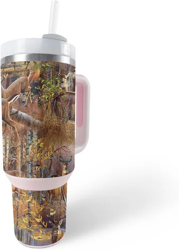Vista 10 de MightySkins Skin - Vaso de vinilo compatible con Stanley The Quencher H2.0 FlowState de 40 onzas, Crazy Tikis, protectora, duradera y única, fácil