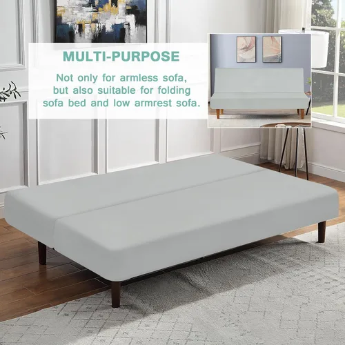 Vista 4 de Luv4babe Funda impermeable para sofá cama sin brazos, a prueba de fugas y resistente a los arañazos y a los arañazos, protector de sofá para niños