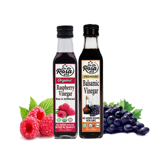 Vista 7 de De La Rosa - Vinagre balsámico orgánico y aceite de oliva virgen extra orgánico, 100% puro, vegano, kosher, sin OMG y sin gluten, ideal