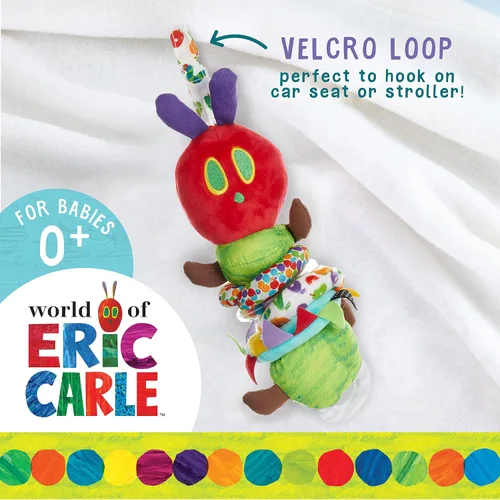 Vista 4 de El mundo de Eric Carle, juguete de actividad oruga muy hambrienta, oruga Jiggle