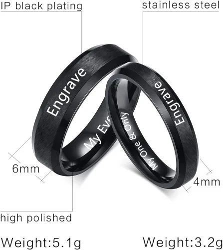 Vista 6 de OPALSTOCK - Anillos de compromiso personalizados para parejas y parejas