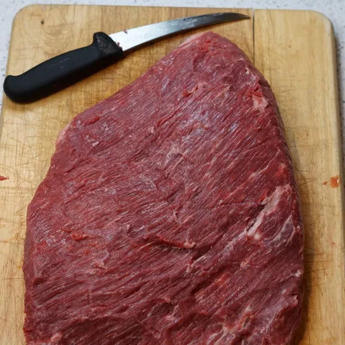Vista 2 de SPITJACK Pechuga para barbacoa, recorte de carne, filete de pescado y cuchillo de deshuesado de cocina de carnicero, hoja curvada de acero