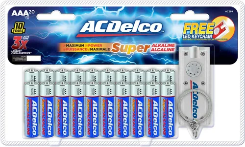 Vista 5 de ACDelco - Paquete de 20 pilas AA y AAA, superalcalinas, 10 años de vida útil