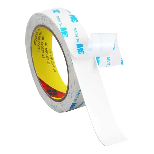 Vista 8 de Cinta de doble cara resistente, tiras para colgar fotos de 0.39 pulgadas × 10 pies para carteles, cinta adhesiva de espuma impermeable extraíble sin