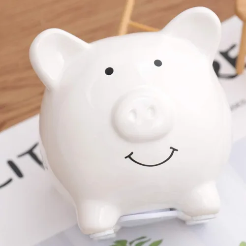 Vista 8 de Hucha de ahorro de dinero de dibujos animados de ahorro de dinero olla de dinero