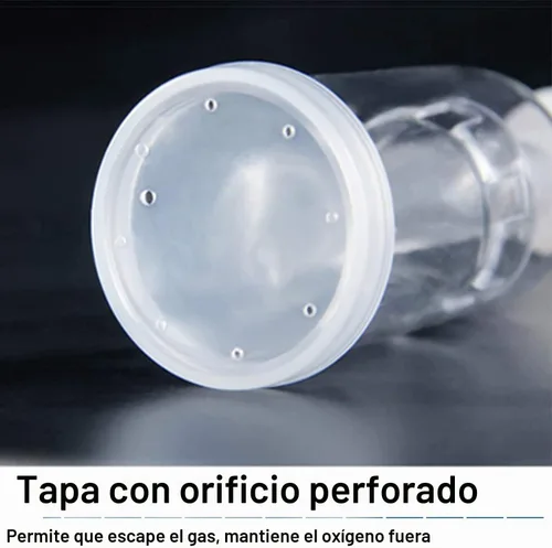 Vista 4 de Esclusas de aire de 3 piezas con 10 ojales, kit de esclusa de cerveza, esclusas para fermentar fermentación de bloqueo de aire para elaboración