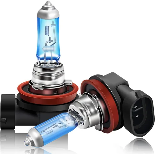 Vista 13 de DZG - Bombillas halógenas para faros delanteros H8 35W PGJ19-1 5500K, color blanco cálido, para haz alto y bajo, bombillas para niebla, paquete de 2