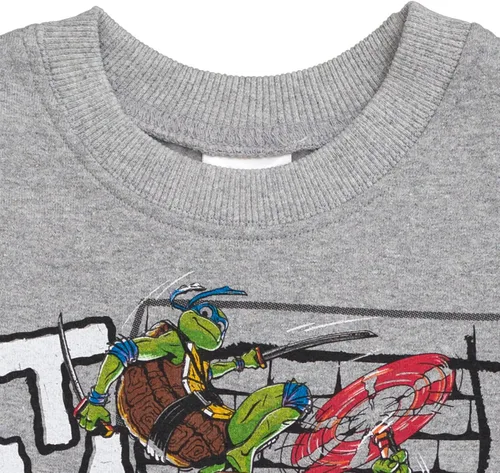 Vista 5 de Teenage Mutant Ninja Turtles Conjunto de sudadera y pantalones de forro polar para bebés y niños grandes (12 meses - 14-16)