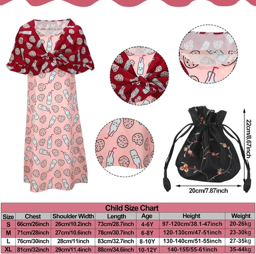 Vista 3 de 20 piezas de disfraz de anciana de Halloween para abuela, peluca de abuelita, vestido de tatuajes antiarrugas con rodillos, gafas de caña y collar