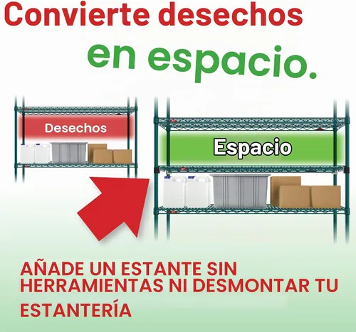Vista 3 de METRO EZA-1836NK3 Super Erecta EZ-ADD Estante de alambre, verde metroseal, 18" x 36