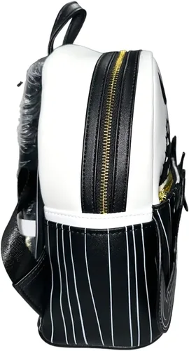 Vista 5 de Loungefly Exclusiva - Disney Nightmare Before Christmas Angry Jack Skellington Mini mochila, Negro -, Mini mochila