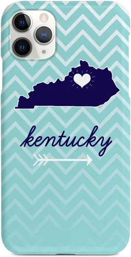 Vista 8 de Inspired Cases - Compatible con iPhone Xs Max - Funda protectora con textura 3D para Apple iPhone Xs Max - Kentucky Chevron Pattern State