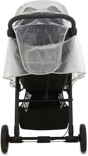 Vista 5 de First Essentials Funda de lluvia universal para cochecito, protector contra el clima de viaje para bebé, resistente al viento, impermeable, protege