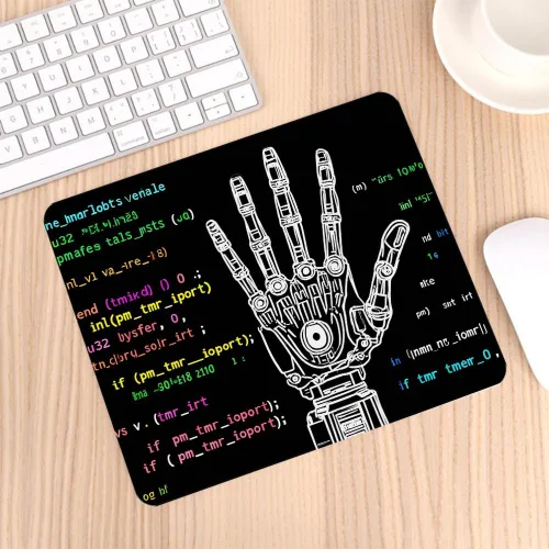Vista 3 de Alfombrilla de mouse para juegos, modelo de dibujo de brazo robótico, ideas de robótica, inteligencia artificial, prótesis biónicas, ciencia