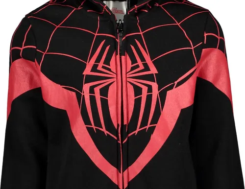 Vista 9 de Marvel Spider-Man Spider-Verse Venom - Sudadera con capucha y cremallera para niños pequeños y grandes