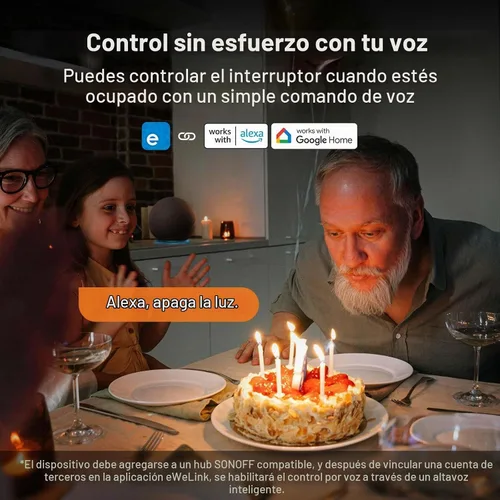 Vista 4 de SONOFF Zigbee Interruptor de Luz Inteligente, Requiere Hub SONOFF Zigbee, Interruptor Inteligente, Interruptor Inteligente Sin Neutro o con Neutro