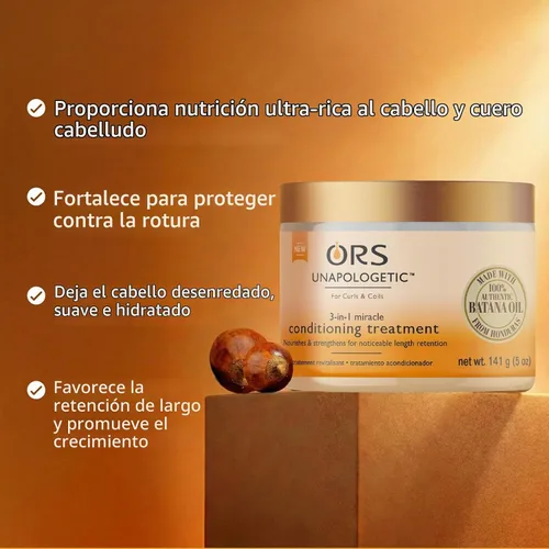 Vista 6 de ORS Unapologetic - Tratamiento acondicionador milagroso 3 en 1, 5 onzas