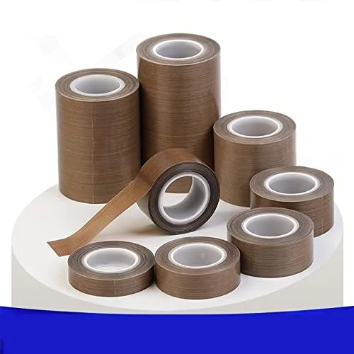 Vista 2 de GUMMMY 0.007 in 300 grados de resistencia a altas temperaturas cinta adhesiva de tela de aislamiento térmico máquina de sellado PTFE cinta