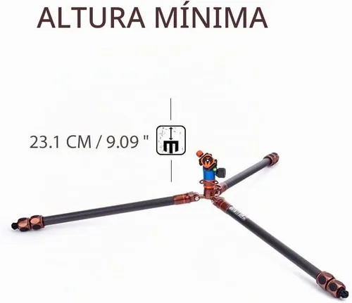 Vista 7 de 3 Legged Thing Pro Range 2.0 Winston 2.0 Kit de sistema de trípode de fibra de carbono – Trípode ajustable para cámara con 3 patas desmontables