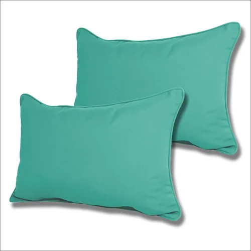 Vista 8 de Comfort Classics Sunbrella - Juego de 2 almohadas lumbares para exteriores e interiores (beige antiguo)