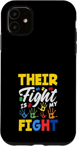 Vista 8 de Their Fight is My Fight Autism Awareness Case for iPhone 17