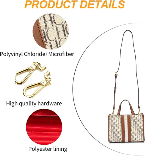 Vista 3 de Bolso bandolera de retazos para mujer, bolso de mano cruzado