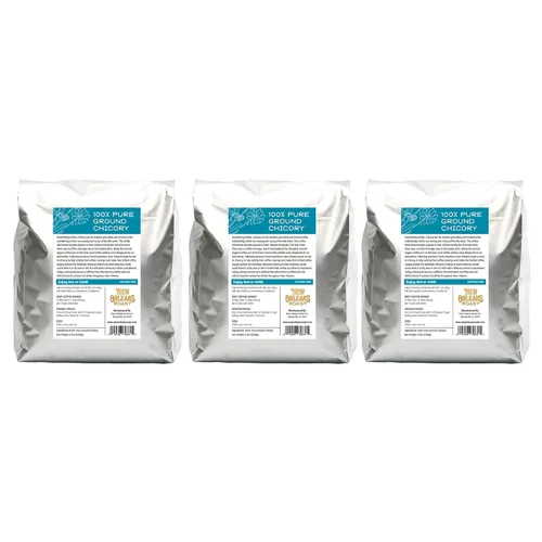 Vista 12 de New Orleans Roast Pure French achicory - Bolsa de 5 libras (paquete de 1) – Alternativa al café, sin ácidos, sin cafeína, tostado oscuro, prepara