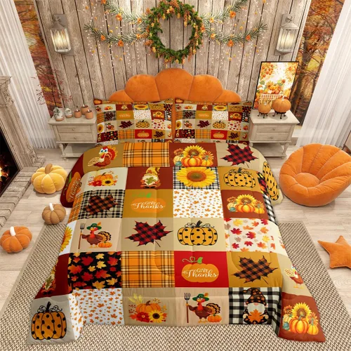 Vista 43 de Lindo juego de edredón de murciélago tamaño Queen con diseño de animales de Feliz Halloween, 3 piezas para decoración de habitación de niños