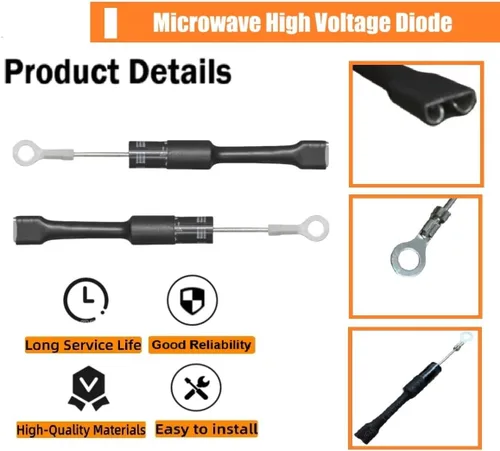 Vista 3 de HV03-12 Diodo de microondas HV apto para GE Hotpoint Panasonic -Reemplaza WB27X1160 WB26X28935 WB27X25616 WB27X10849 WB27X35382 AP2026385 PS239843