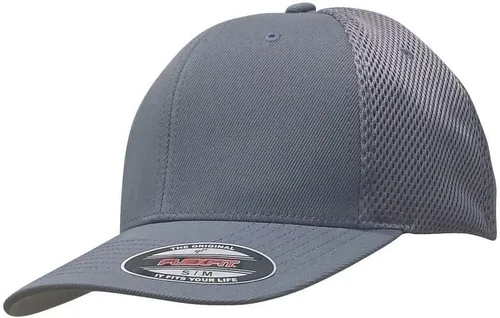 Vista 94 de Flexfit - Gorra ajustable de malla elástica en dos tonos Negro