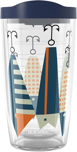 Vista 10 de Tervis Vaso aislado de doble pared para pesca fabricado en Estados Unidos, con aislamiento de doble pared, mantiene las bebidas frías y calientes