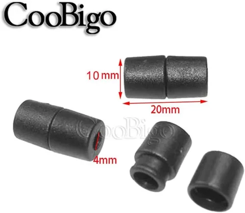 Vista 2 de CooBigo Plastic Buckles Lanyard Safety Breakaway Pop Barrel Connectors Negro 100pack