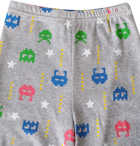 Vista 3 de Pijamas de algodón de 4 piezas para niños, conjunto de pijamas de Navidad y Halloween para niños