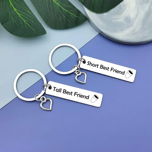 Vista 4 de Vadaka Llavero de amigos para mujeres, amantes del café, regalo de amistad, llavero para niñas, mejores hermanas, regalos de cumpleaños para mejores
