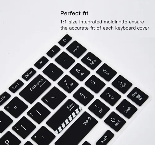 Vista 5 de 2 fundas de teclado para ASUS VivoBook 16X 16 F1605 F1605VA M1605 F1603 M1603 X1603, VivoBook Pro 16X OLED K3605 K6602 N7601 TN3604, VivoBook 15