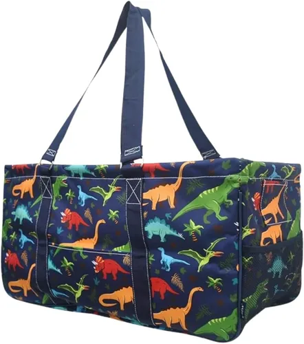 Vista 100 de NGIL Bolsa de comestibles reutilizable extra grande plegable de gran tamaño para comestibles, almacenamiento, picnic, playa, Estampado de vaca