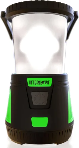 Vista 8 de Internova Linterna LED de camping de 2000 lúmenes, linterna de batería de mayor duración, alimentada y operada con control de luz infinito de 360
