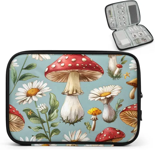 Vista 12 de Autumn Leaves Fall Electronics Travel Organizer Case, Tech Accessories Cable Storage Bag for Cords, Charger, Phone, Hard Drive
