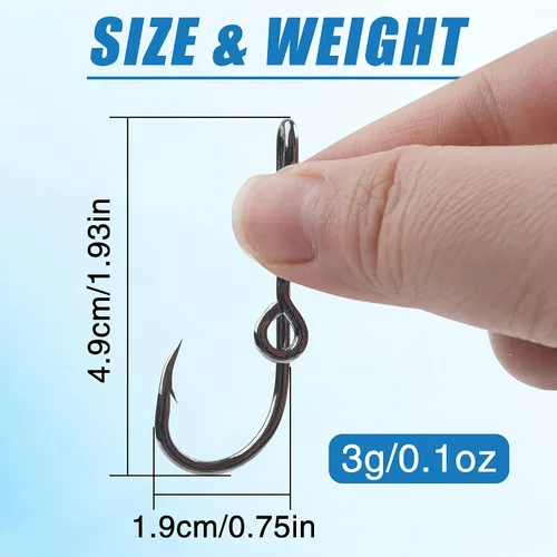 Vista 2 de Fishing Hook Hat Pins & Clips - 12PCS Gold/Black Fish Hook Hat Tie Clips for Outdoor