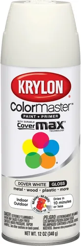 Vista 22 de Krylon K05160202 ColorMaster Pintura + imprimación, plana, negro, 12 onzas