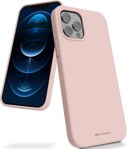 Vista 9 de GOOSPERY Funda para iPhone 12 Pro, silicona y plástico con forro de microfibra suave (negro)