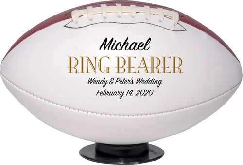 Vista 18 de Regalo personalizado de boda de fútbol, padrino de boda, padrino de boda, padrino, dama de honor, regalo de recuerdo de portador de anillos