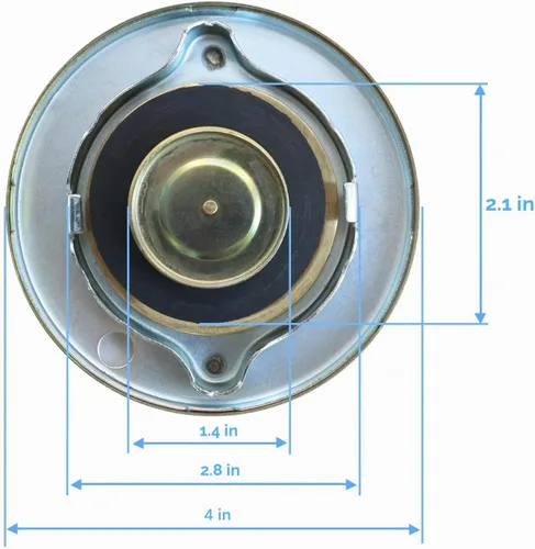 Vista 5 de Tapa de depósito de transferencia con ventilación para base de 2 pulgadas