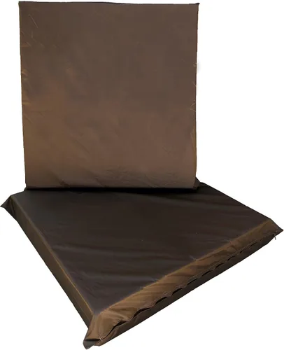 Vista 3 de Paquete de 2 cojines de plataforma de espuma viscoelástica para exteriores de 23 x 23 x 5 pulgadas con funda interna impermeable para muebles