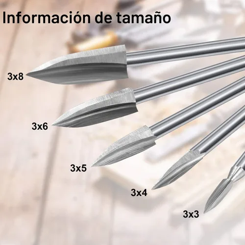 Vista 3 de Honoson - Brocas para tallar madera, 10