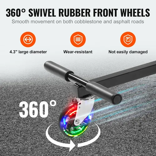 Vista 4 de VEVOR Hoverboard Seat Attachment, Adjustable Frame, 220 LBS Capacity, Fits 6.5" 8" 8.5" 10" Hoverboards, Go Kart Accessory for Kids & Adults