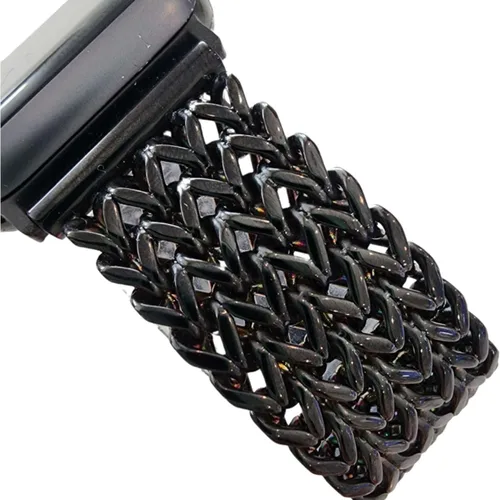Vista 6 de Adjustable Fashion Chain Link Bracelet Band Compatible with Apple Watch