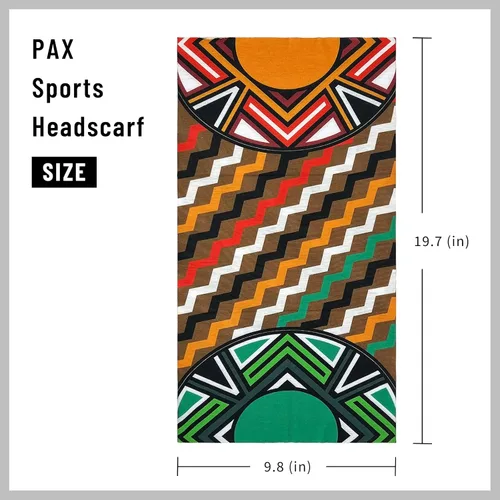 Vista 2 de PAX Coolmax - Pañuelo deportivo, polaina para el cuello, diadema, pasamontañas, bufanda mágica, protección solar UV, transpirable, elástico